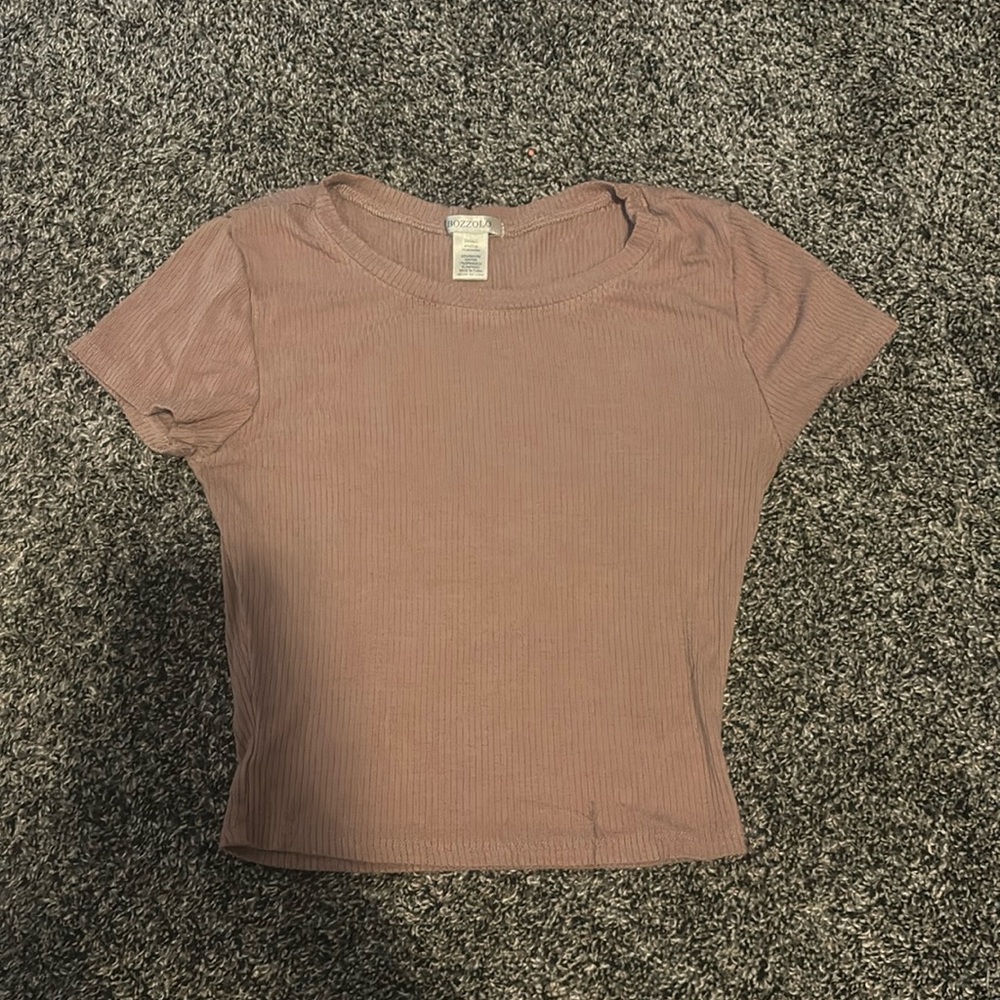 Tan crop top